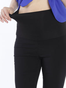 Angel Maternity Fitted Work Pants in Black