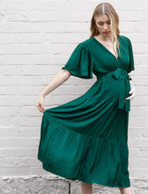 Angel Maternity Cara Dress -Emerald Green