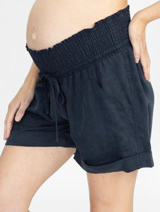 Maternity Denim Tencel Shorts